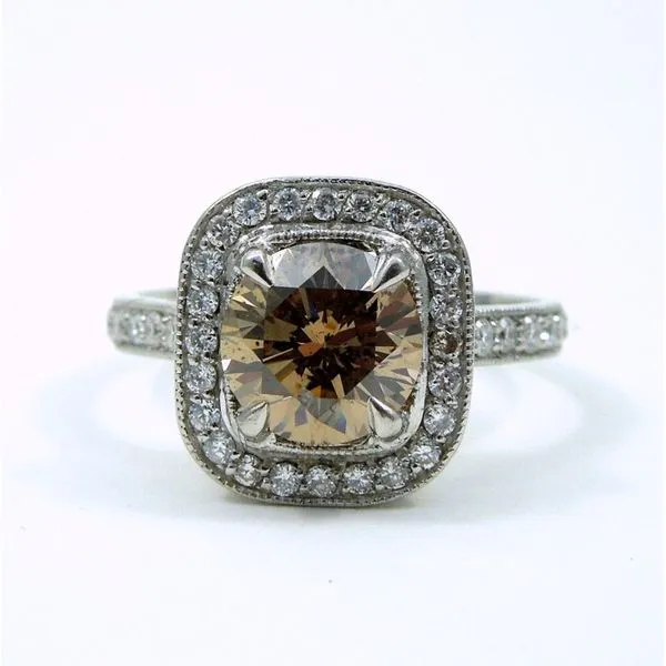 Coco Diamond Halo Engagement Ring Joint Venture Jewelry Cary, NC