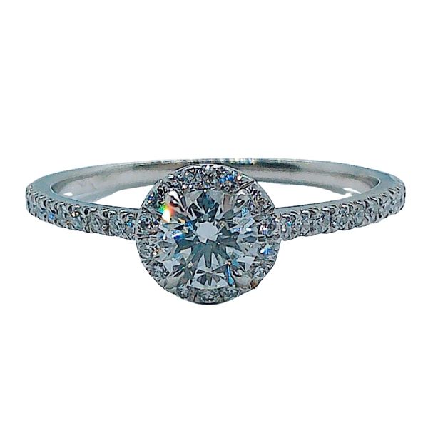 Tiffany and Co Halo Diamond Engagement Ring Joint Venture Jewelry Cary, NC