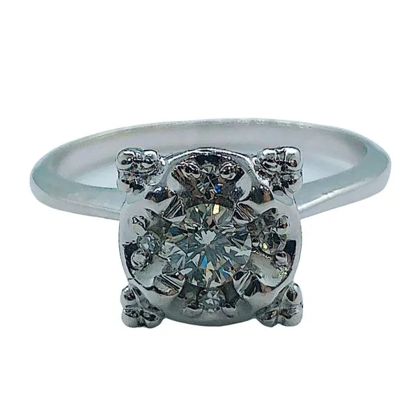 Vintage Set Diamond Engagement Ring Joint Venture Jewelry Cary, NC