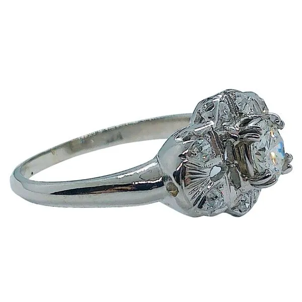 Vintage Transition Cut Diamond Ring Image 2 Joint Venture Jewelry Cary, NC