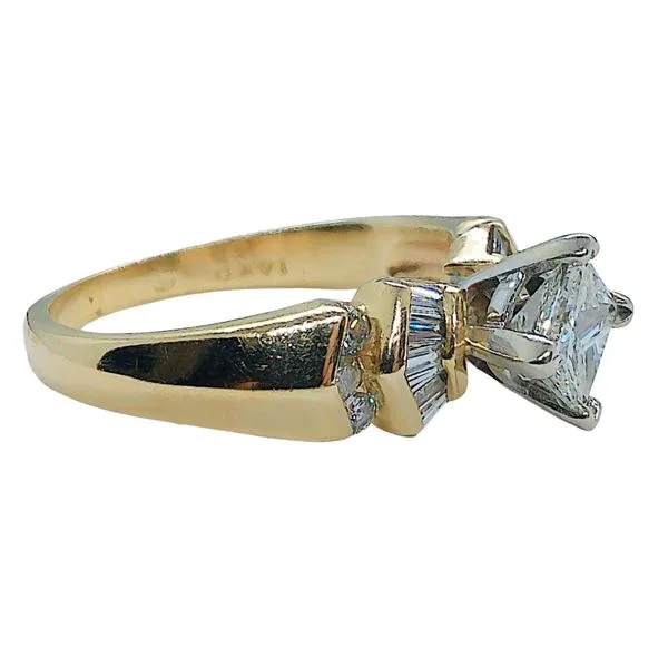 Princess Cut Diamond Engagement Ring Image 2 Joint Venture Jewelry Cary, NC