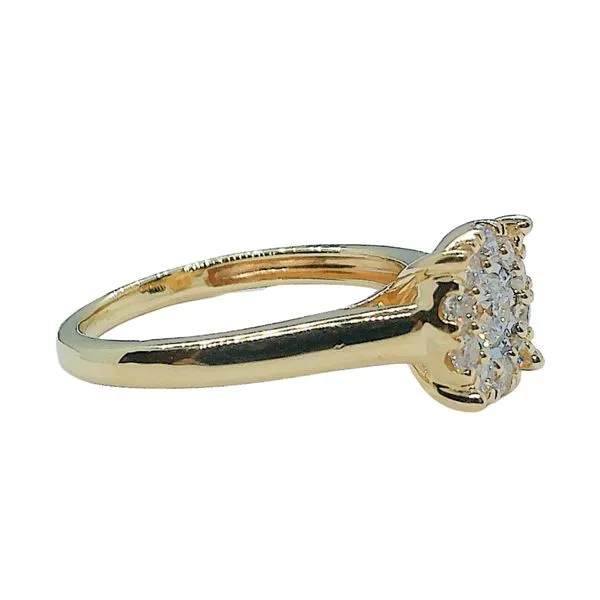 Diamond Halo Engagement Ring Image 2 Joint Venture Jewelry Cary, NC