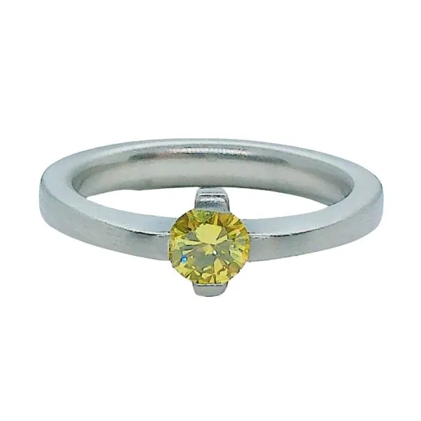 Fancy Yellow Diamond Engagement Ring Joint Venture Jewelry Cary, NC