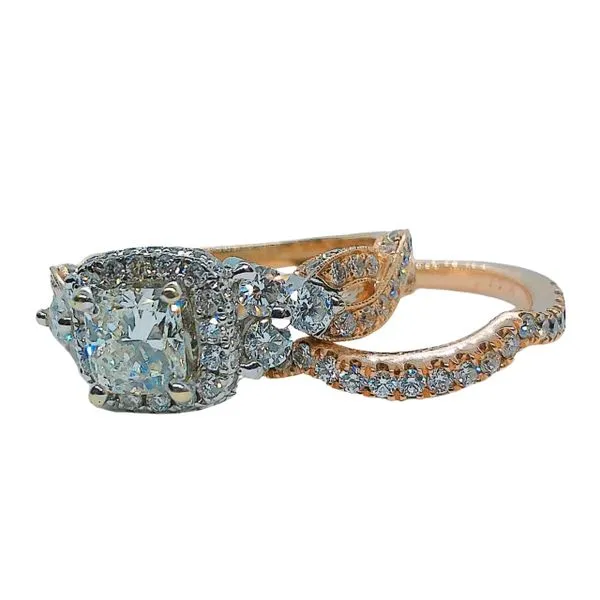 Neil Lane Diamond Engagement Ring and Band Set Image 3 Joint Venture Jewelry Cary, NC