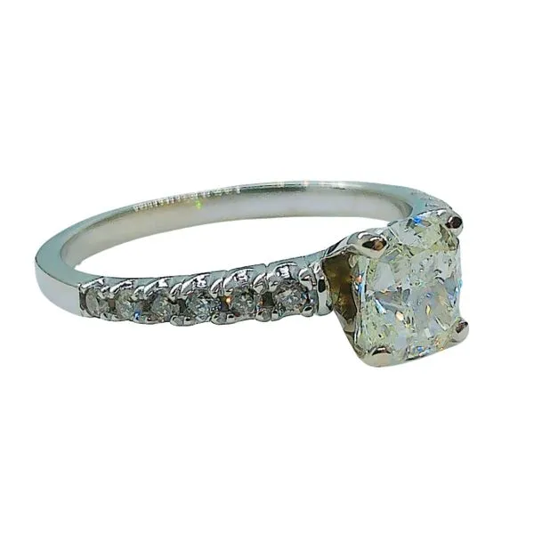 Cushion Cut Diamond Engagement Ring Image 2 Joint Venture Jewelry Cary, NC