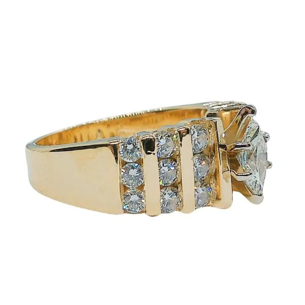 Marquise Cut Diamond Engagement Ring Image 2 Joint Venture Jewelry Cary, NC