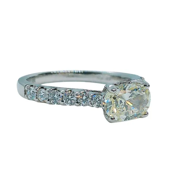 Oval Cut East-West Diamond Engagement Ring Image 2 Joint Venture Jewelry Cary, NC