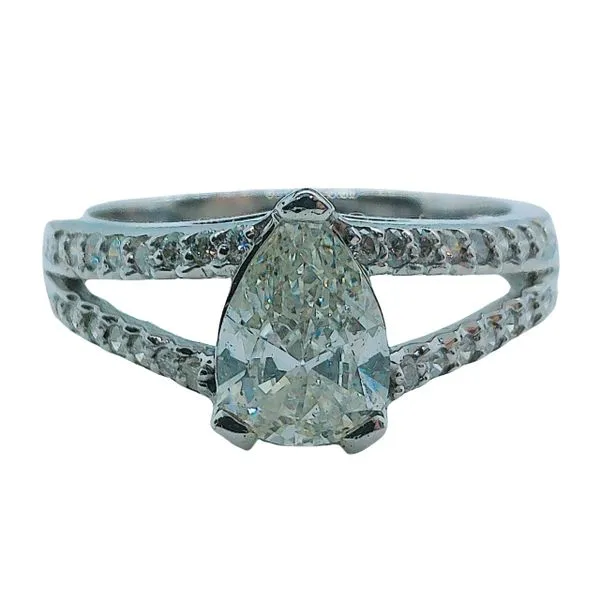Pear Cut Diamond Engagement Ring Joint Venture Jewelry Cary, NC