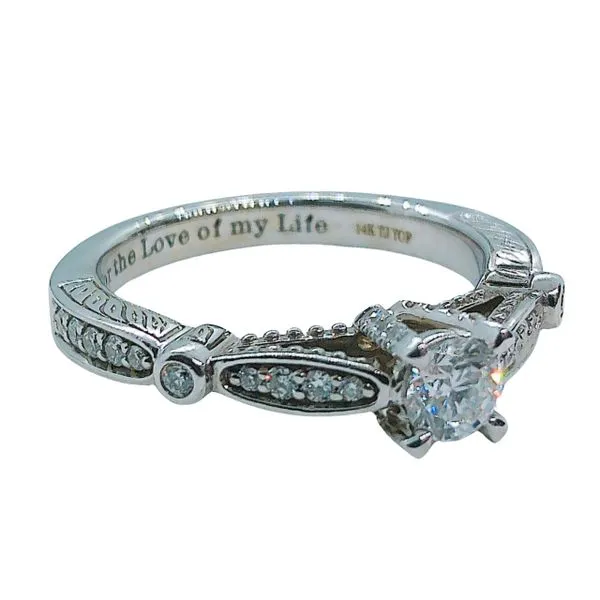 Round Brilliant Diamond Engagement Ring Image 2 Joint Venture Jewelry Cary, NC