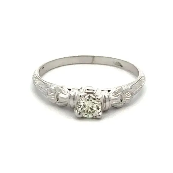 Engraved Diamond Engagement Ring Joint Venture Jewelry Cary, NC