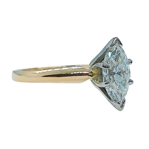 Marquise Cut Diamond Engagement Ring Image 2 Joint Venture Jewelry Cary, NC