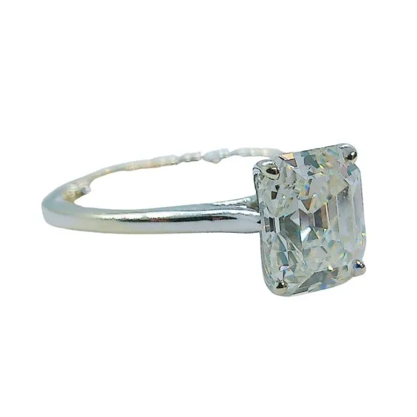 Emerald Cut Diamond Engagement Ring Image 2 Joint Venture Jewelry Cary, NC