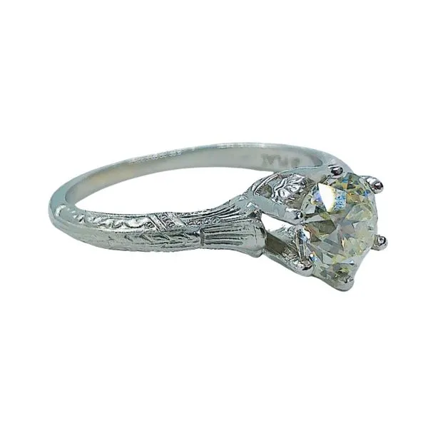 European Cut Diamond Engagement Ring Image 2 Joint Venture Jewelry Cary, NC