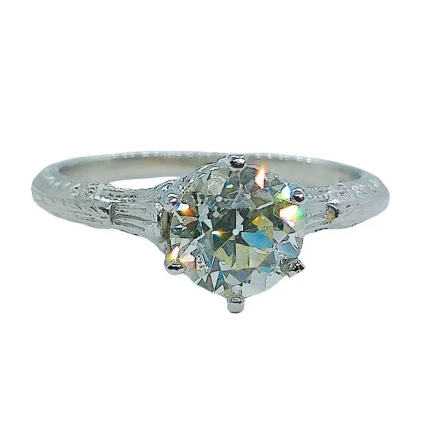 European Cut Diamond Engagement Ring Joint Venture Jewelry Cary, NC