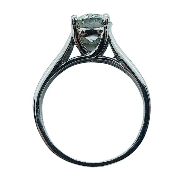 14K White Gold 1.21 CT Round Diamond Solitaire Engagement Ring Image 3 Joint Venture Jewelry Cary, NC