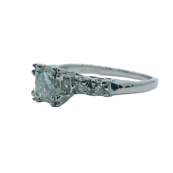 Platinum 0.67 CT Round Diamond Engagement Ring with Illusion Head Image 2 Joint Venture Jewelry Cary, NC