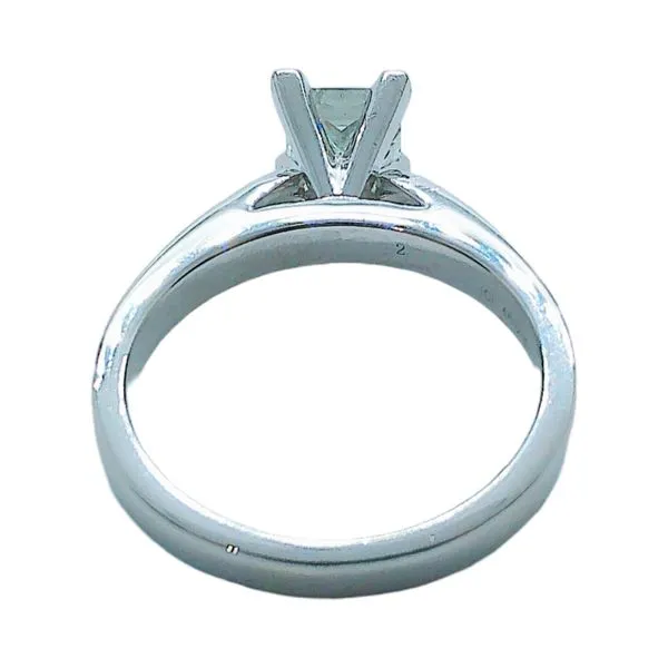 Platinum 1.05 Carat Princess Cut Diamond Solitaire Engagement Ring – GIA Certified Image 3 Joint Venture Jewelry Cary, NC