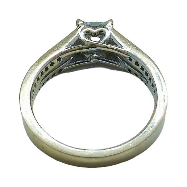 Hearts On Fire Dream 0.70ct Diamond Engagement Ring in 14K White Gold Split Shank Image 3 Joint Venture Jewelry Cary, NC