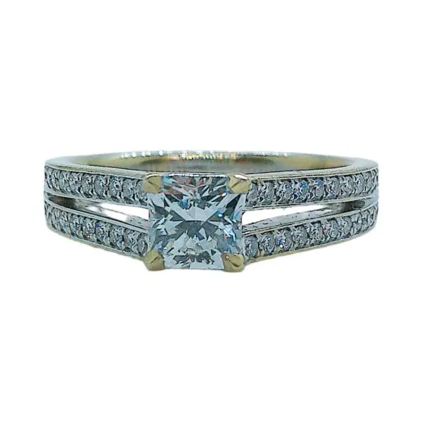 Hearts On Fire Dream 0.70ct Diamond Engagement Ring in 14K White Gold Split Shank Joint Venture Jewelry Cary, NC