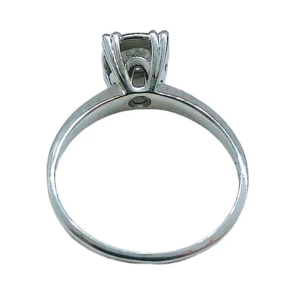 14K White Gold 0.50ct Diamond Illusion Head Solitaire Engagement Ring Image 3 Joint Venture Jewelry Cary, NC