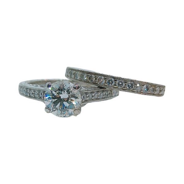 Scott Kay Platinum 0.75ct Diamond Engagement Ring Set Image 2 Joint Venture Jewelry Cary, NC