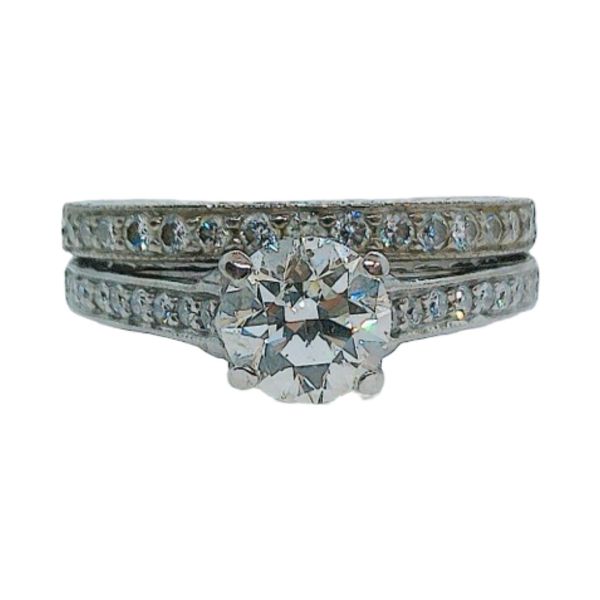 Scott Kay Platinum 0.75ct Diamond Engagement Ring Set Joint Venture Jewelry Cary, NC