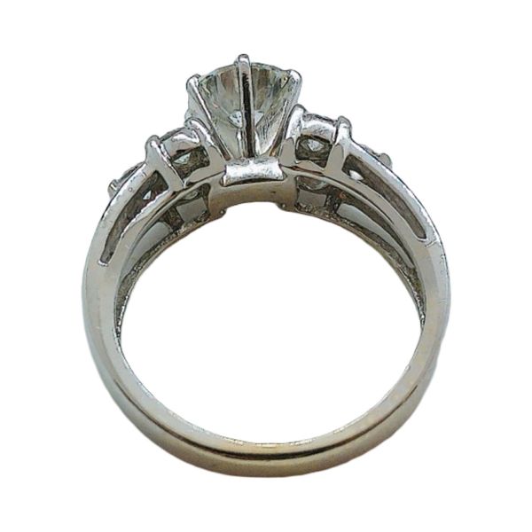 14K White Gold 2.32ctw Estate Diamond Engagement Ring Image 3 Joint Venture Jewelry Cary, NC