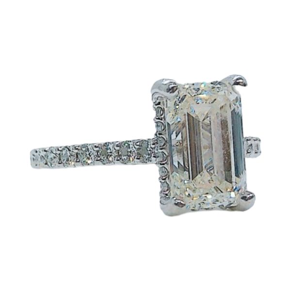 Platinum 2.00 CT Emerald Cut Diamond Estate Engagement Ring GIA Certified Image 2 Joint Venture Jewelry Cary, NC