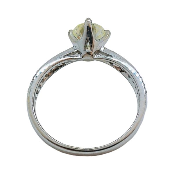 14K White Gold 0.78 CT Round Diamond Estate Engagement Ring Image 3 Joint Venture Jewelry Cary, NC