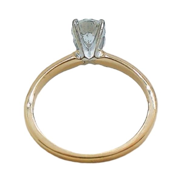 14K Yellow Gold 0.45 CT Round Diamond Solitaire Estate Engagement Ring Image 3 Joint Venture Jewelry Cary, NC
