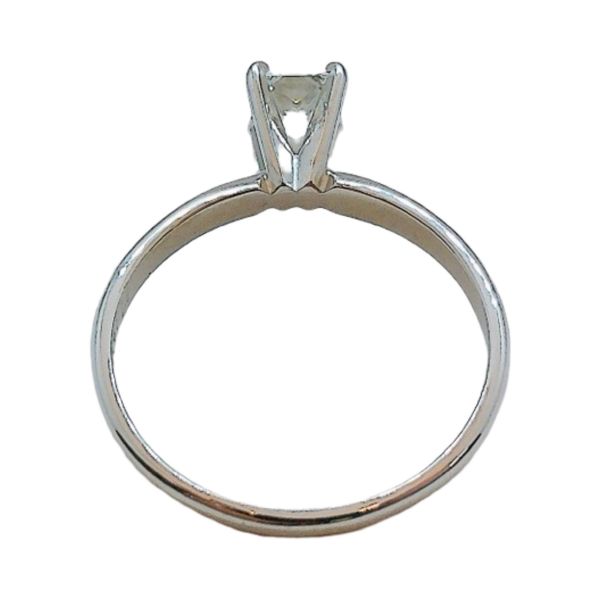 14K White Gold 0.51ct Princess Cut Diamond Engagement Ring Image 2 Joint Venture Jewelry Cary, NC