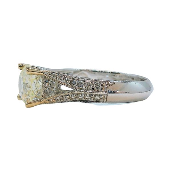 18K White Gold 1.35ct Circular Brilliant Diamond Engagement Ring Image 2 Joint Venture Jewelry Cary, NC