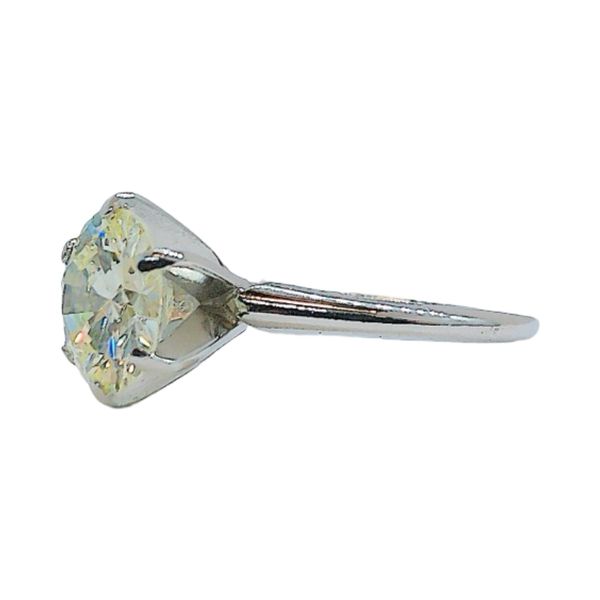 Platinum 2.02ct J SI1 Diamond Solitaire Engagement Ring Image 3 Joint Venture Jewelry Cary, NC