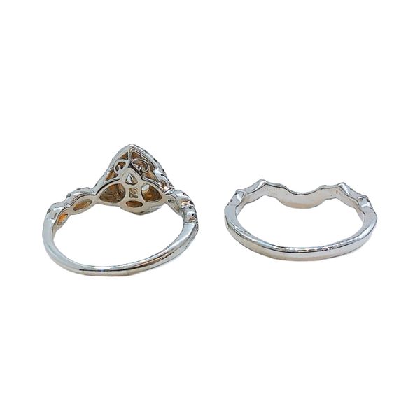 Neil Lane 14K White Gold .50ct Pear Diamond Halo Bridal Set Image 4 Joint Venture Jewelry Cary, NC
