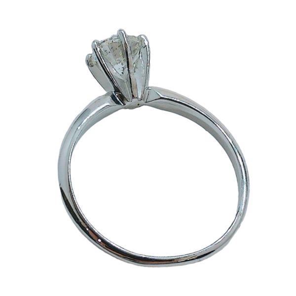 14K White Gold 0.75ct Round Brilliant Diamond Solitaire Engagement Ring Image 3 Joint Venture Jewelry Cary, NC