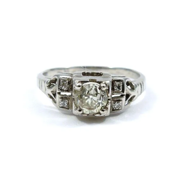 Mine Cut Vintage Diamond Engagement Ring Joint Venture Jewelry Cary, NC