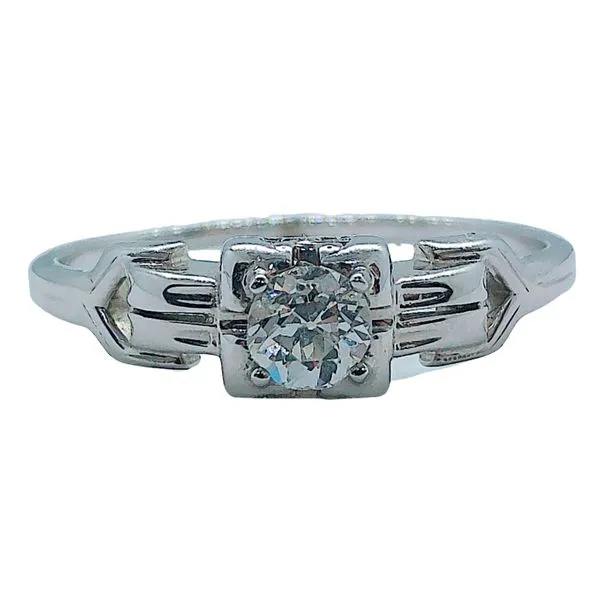 Mine Cut Vintage Diamond Engagement Ring Joint Venture Jewelry Cary, NC