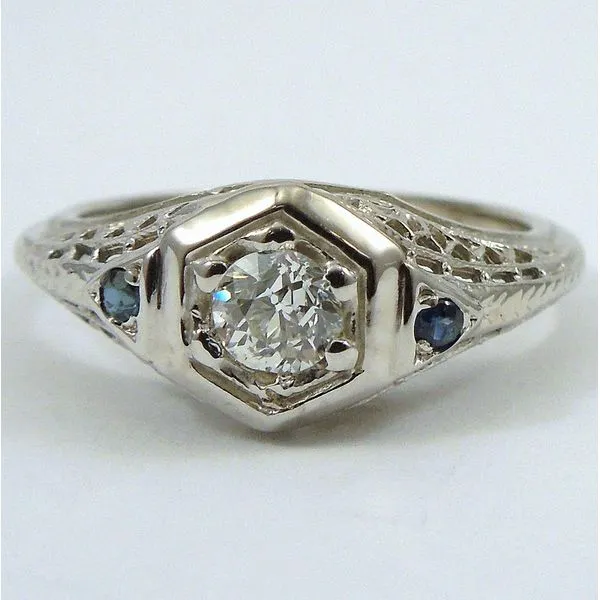 Mine Cut Diamond Engagement Ring Joint Venture Jewelry Cary, NC