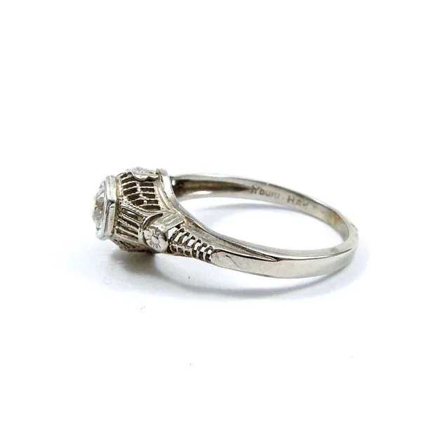Mine Cut Diamond Engagement Ring Image 2 Joint Venture Jewelry Cary, NC