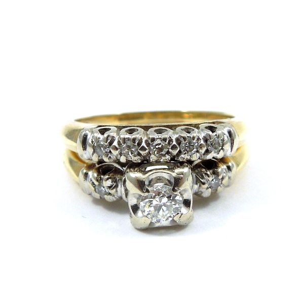 Vintage Diamond Engagement Set Joint Venture Jewelry Cary, NC