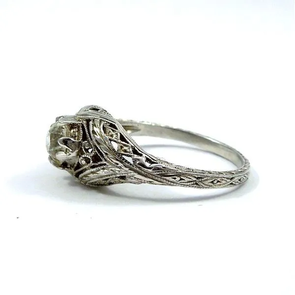 Vintage Diamond Engagement Ring. Image 2 Joint Venture Jewelry Cary, NC