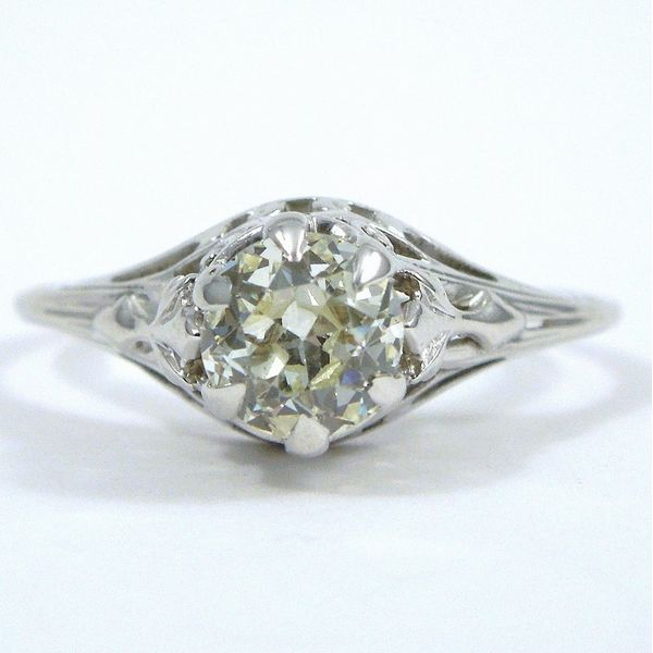 European Cut Diamond Engagement Ring Joint Venture Jewelry Cary, NC