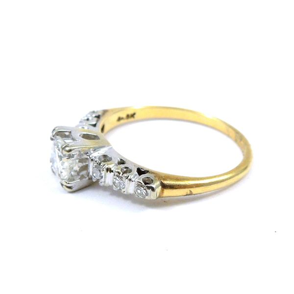 Vintage Diamond Engagement Ring Image 3 Joint Venture Jewelry Cary, NC