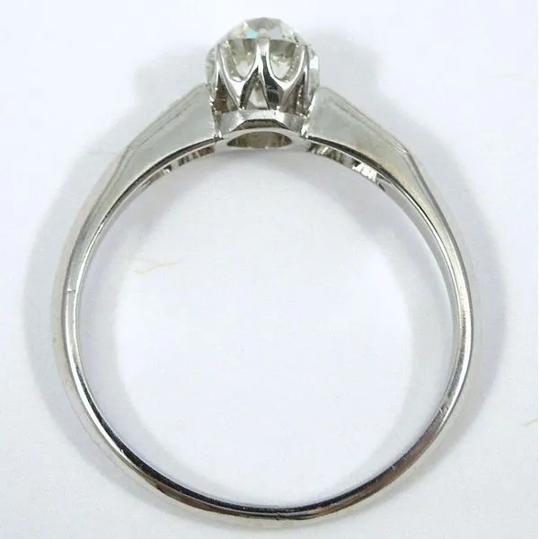 Vintage Cushion Mine Cut Diamond Engagement Ring Image 2 Joint Venture Jewelry Cary, NC