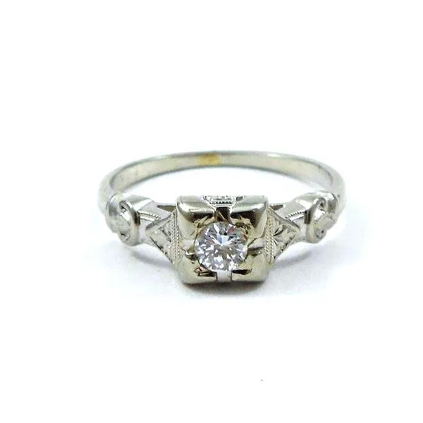 Vintage Euro Cut Diamond Engagement Ring Joint Venture Jewelry Cary, NC
