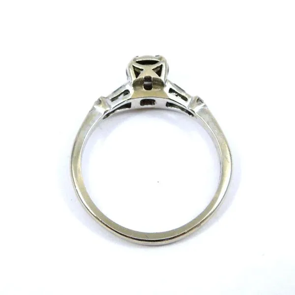 Vintage Euro Cut Diamond Engagement Ring Image 3 Joint Venture Jewelry Cary, NC