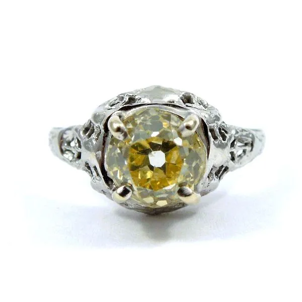 Mine Cut Diamond Engagement Ring Joint Venture Jewelry Cary, NC