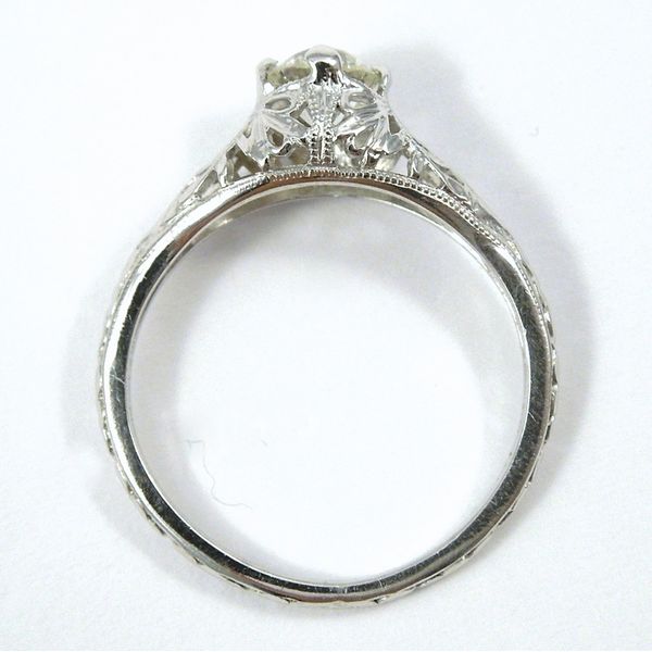 Vintage Diamond Engagement Ring Image 2 Joint Venture Jewelry Cary, NC