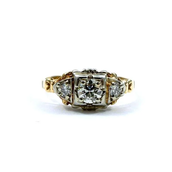 Vintage Euro Cut Diamond Engagement Ring Joint Venture Jewelry Cary, NC