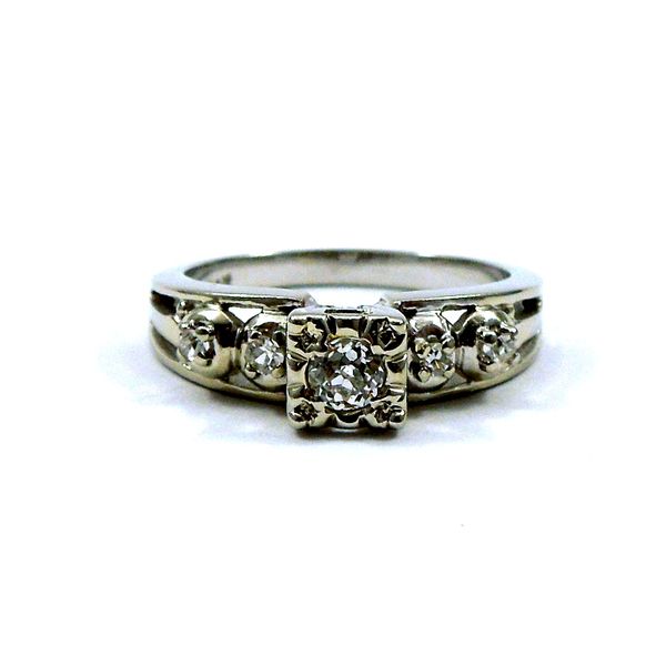 Vintage Mine Cut Engagement Ring Joint Venture Jewelry Cary, NC